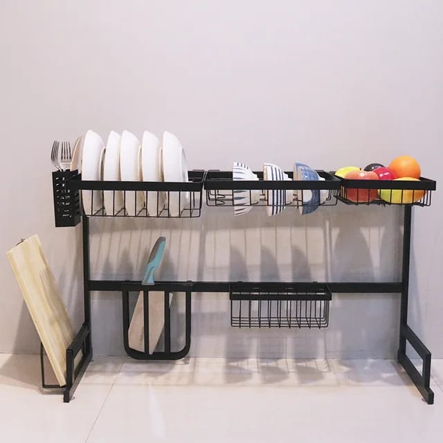 Organizador y Escurridor de Platos: Ahorrador de Espacio para la Cocina