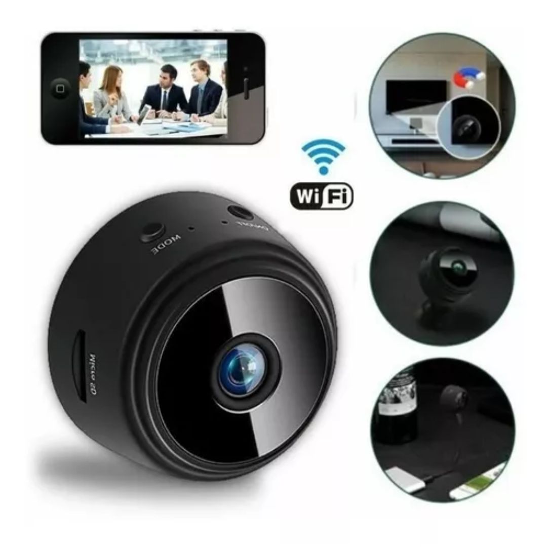 Mini cámara espía 12x Zoom 720p Wifi Cámara de seguridad remota